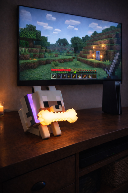 Pixel Wolf Bone Night Light™